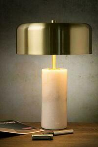 Lucide MIRASOL 34540/03/31 Table Lamp, White Marble and Matt Gold, 3×G9, Ø25 cm small 1