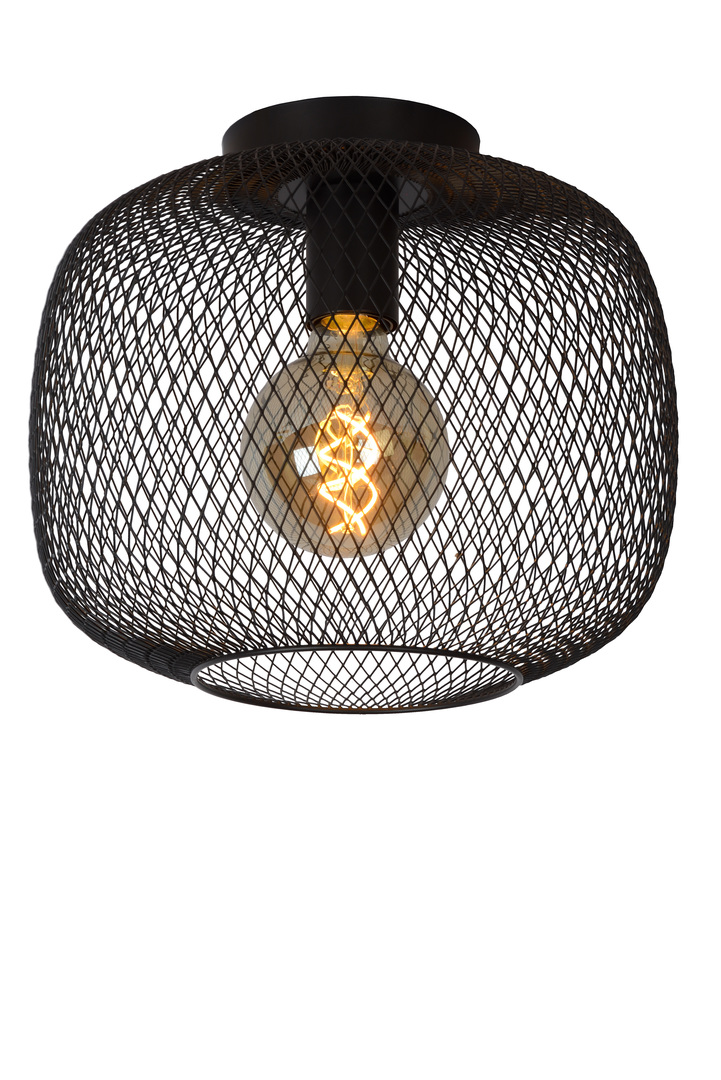 Check Lucide Black Steel Vintage Wall Lamp Sconce E27 30cm MESH 45185/30/30 Lucide Black Steel Vintage Wall Lamp Sconce E27 30cm MESH 45185/30/30