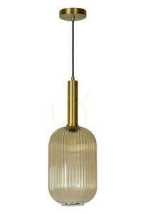Lucide MALOTO pendant light amber glass E27 Ø20 cm 45386/20/62 small 1