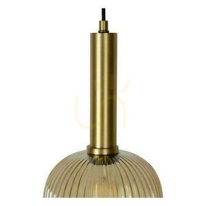 Lucide MALOTO pendant light amber glass E27 Ø20 cm 45386/20/62 small 8
