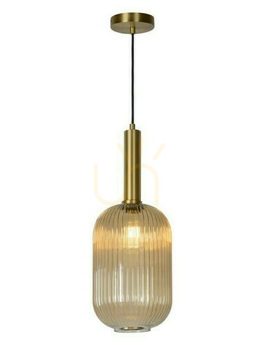Check Lucide MALOTO Gold Glass Pendant Light 20 cm 45386/20/62