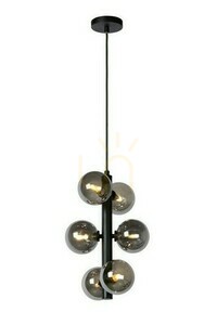 Lucide Tycho Black 6-Light G9 Glass Pendant Lamp 45474/06/30 small 0