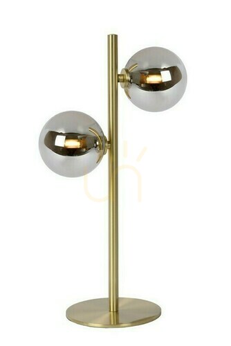 Check Lucide Tycho Gold Table Lamp Steel Glass 45574/02/02