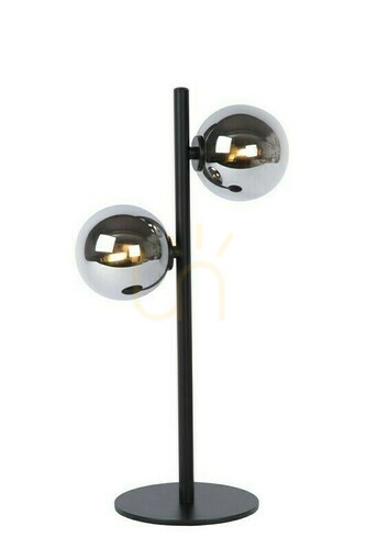Check Lucide Tycho Black Steel Glass Table Lamp 45574/02/30