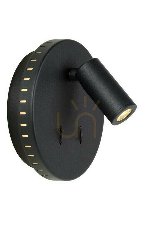 Lucide BENTJER LED Wall Lamp Black Metal 2-Light 3000K 14 cm 79201/09/30