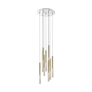 Zuma Line ONE P0461-09L-B5F7 LED pendant light, 9 lights, French gold small 0