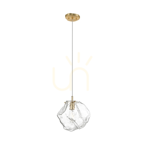 Check Zuma Line ROCK P0488-01B-U8AC pendant light, gold, clear glass, E27