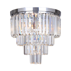 Zuma Line AMEDEO FC17106/4+1-CHR crystal ceiling light, chrome, 5×E14, Ø40 cm small 0