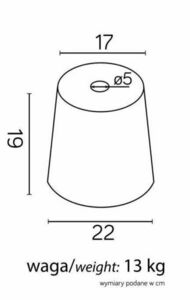 Small base for SU-MA garden lamp, 13 kg small 2