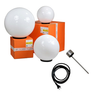 LUNA BALL Decorative Garden Ball Set 30/40/50 cm – LED E27, Installation Kit, UV small 1