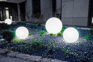 LUNA BALL Decorative Garden Ball Set 30/40/50 cm – LED E27, Installation Kit, UV small 2