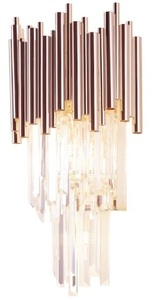 Max Light VOGUE W0227 wall light 4xG9 40W gold metal glass 54 cm small 0