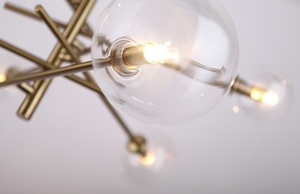 Pendant Light Max Light Lollipop P0294 Brass 6-Light Glass Metal small 1