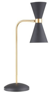 Desk Lamp Max Light Cornet T0039 Black Gold Metal 2-Light LED 3000K small 0