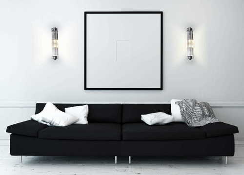 Check Indoor Wall Light Max Light Florence Chrome 2-Light Metal W0241