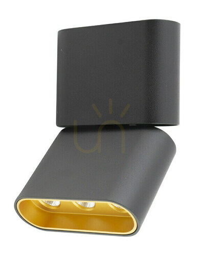 Check Max Light Marvel C0150 LED ceiling spotlight black/gold 12 W 3000 K