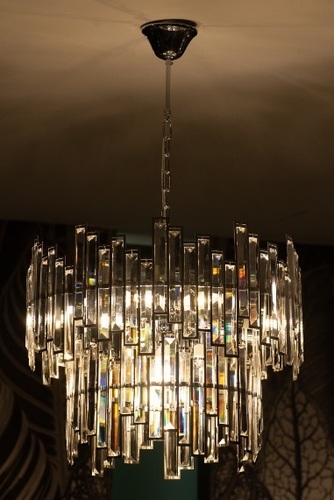 Check Pendant Light Max Light Nemo P0340 Chrome 9xG9 55 cm