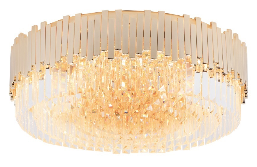 Max Light Trend C0164 Gold Glass Ceiling Light 15 × E14 Ø 60 cm