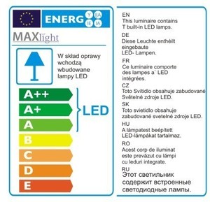 Pendant Light Max Light Organic Horizon White LED 100 cm P0357 small 2