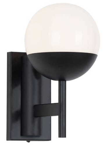 Check Wall Light Max Light Dallas W0255 Black Metal Glass E14
