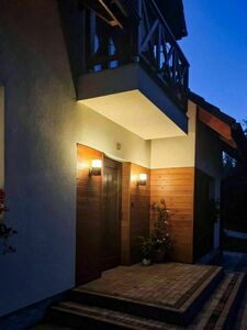 Outdoor Wall Lamp SU-MA CUBE Black Cast Aluminum IP44 E27 CB-MAX K BL small 1
