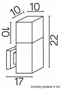 Outdoor Wall Lamp SU-MA CUBE Black Cast Aluminum IP44 E27 CB-MAX K BL small 2