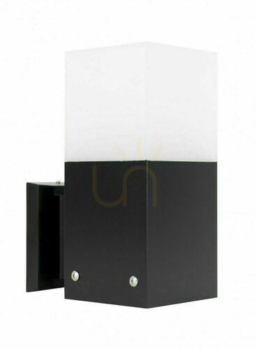 Check Outdoor Wall Lamp SU-MA CUBE Black Cast Aluminum IP44 E27 CB-MAX K BL