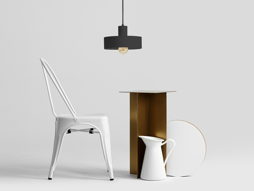 Check Hanging lamp FAY 1 M - black