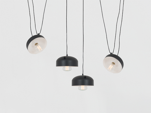 Check Hanging lamp POPO FLAT 4 - black