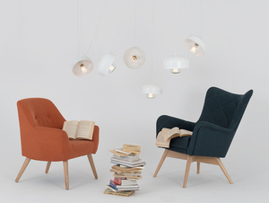 POPO FLAT 6 hanging lamp - white small 2