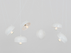 POPO FLAT 6 hanging lamp - white small 0