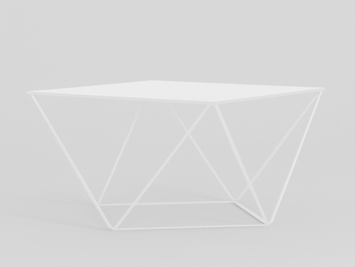 Check DARYL Metal White CustomForm coffee table
