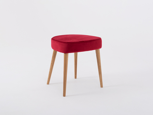 Check KIKO wooden stool, juicy cranberry