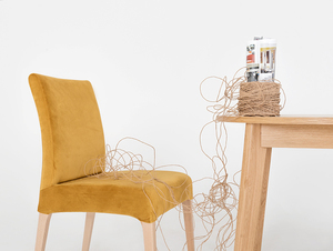Upholstered chair DIANA, natural beech, passion fruit 1 Upholstered chair DIANA, natural beech, passion fruit small 1