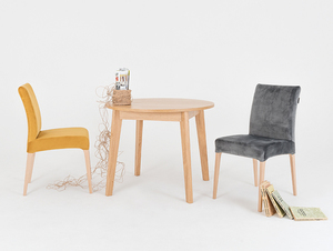 Upholstered chair DIANA, natural beech, passion fruit 2 Upholstered chair DIANA, natural beech, passion fruit small 2