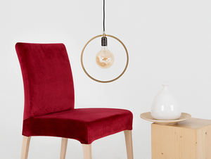 Wooden chair DIANA, natural beech, cranberry 1 Wooden chair DIANA, natural beech, cranberry small 1