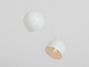 CustomForm POPO L 2 white pendant light, 2 × E27 small 0