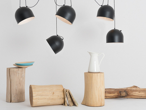 Hanging lamp POPO L 6 - black small 1