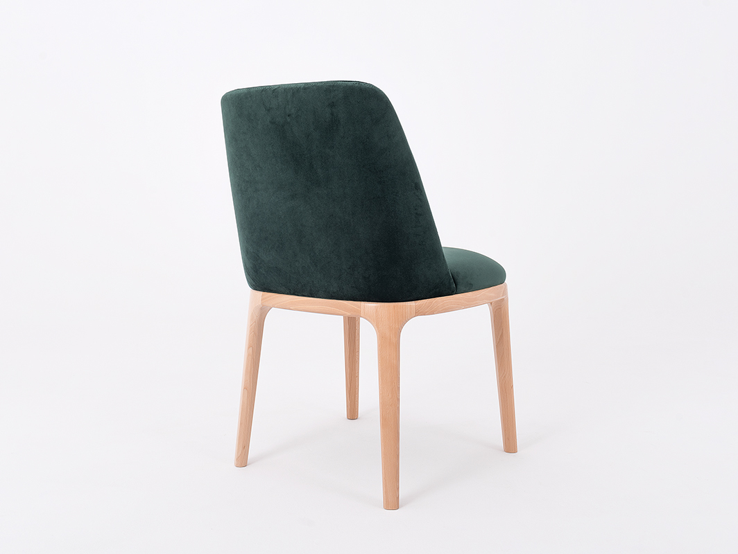 Display Chair for bira LULU beech, avocado Chair for bira LULU beech, avocado