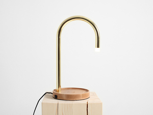 PIPER LED charge table lamp - brass small 0