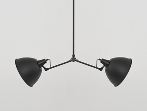 COBEN TWO HEAD hanging lamp - black small 3
