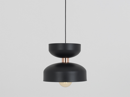 Check Hanging lamp WOMAN M - black