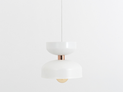 Check Hanging lamp WOMAN M - white