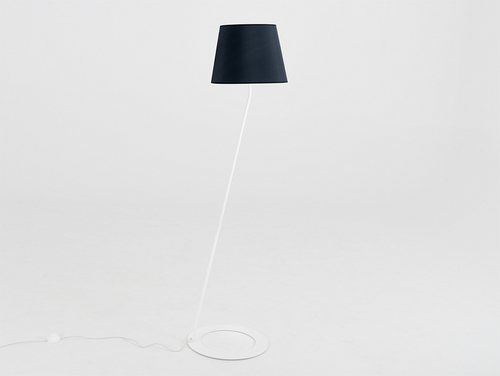 Check Floor lamp SHADE FLOOR - white, black shade