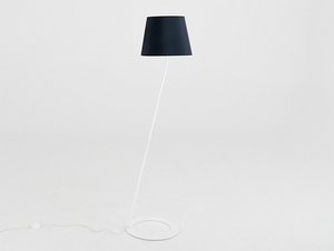 Floor lamp SHADE FLOOR - white, black shade small 0