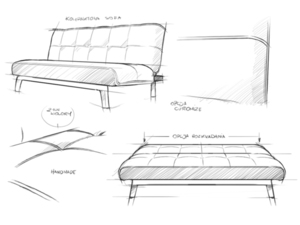 CustomForm MODES L three-seater sofa bed – Avocado RV38, black legs small 5