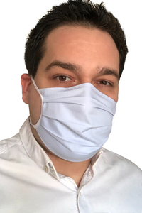 White - Reusable white cotton filter masks 5 pieces small 5