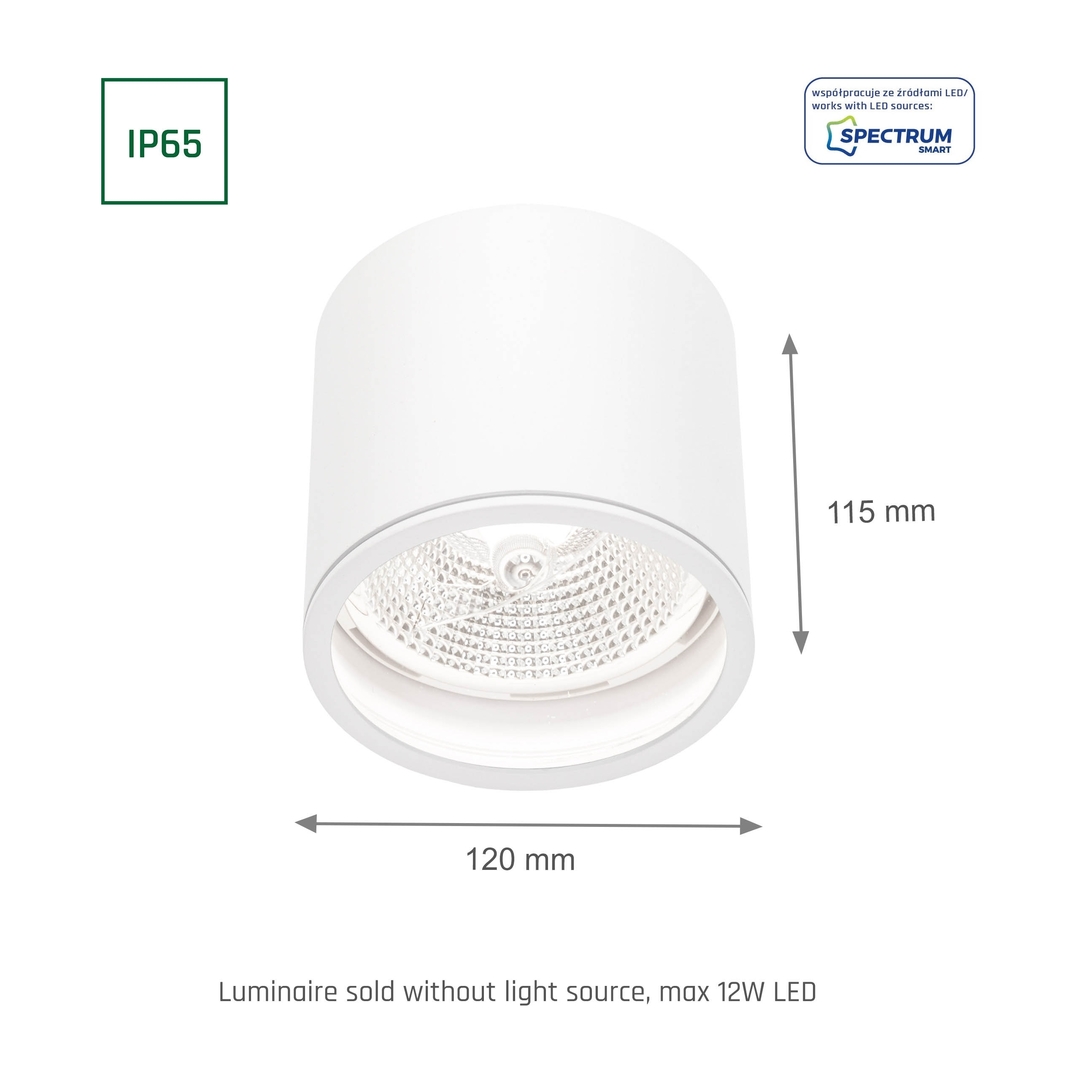 Preview Chloe Ar111 Gu10 Ip65 Round White Fixed Chloe Ar111 Gu10 Ip65 Round White Fixed