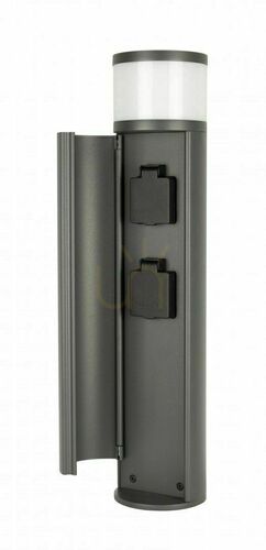 Check Outdoor Lamp Post SU-MA EL3113 Dark Gray 46.5 cm with 2 Sockets