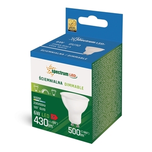 Led Gu10 230v 6w Cw Dimmable Spectrum small 1
